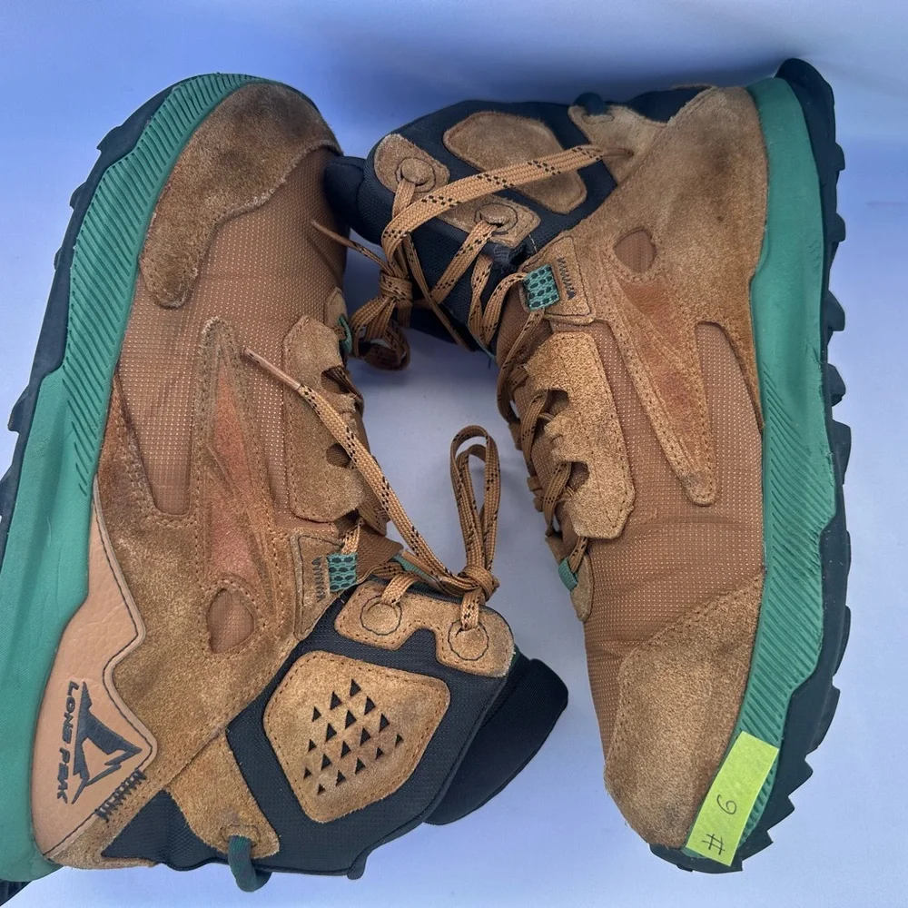 #6 Altra Lone Peak Hiker 2 Boots Mens Size 8.5 Brown Suede Combat Trail Shoes